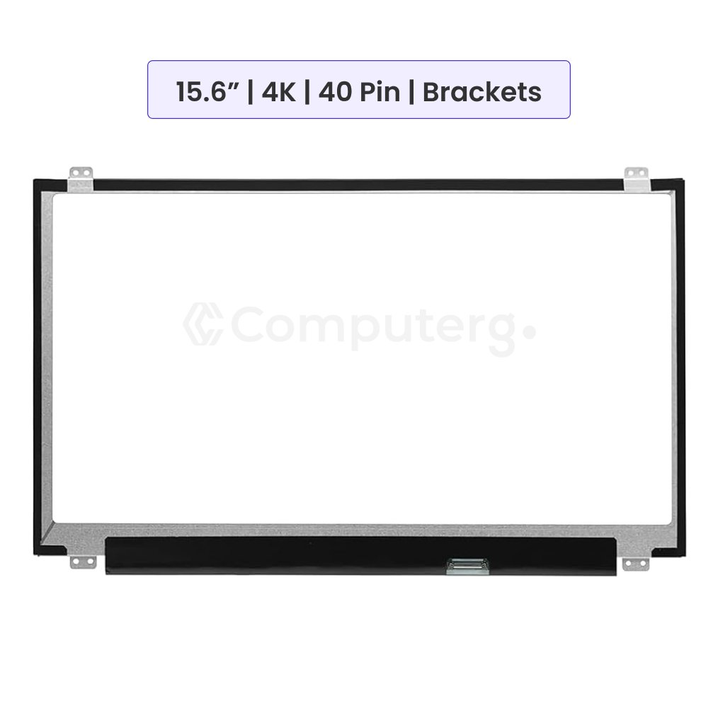 Laptop Screen Panel 15.6-Inch - UHD (3840x2160) IPS - 40 Pin - Brackets