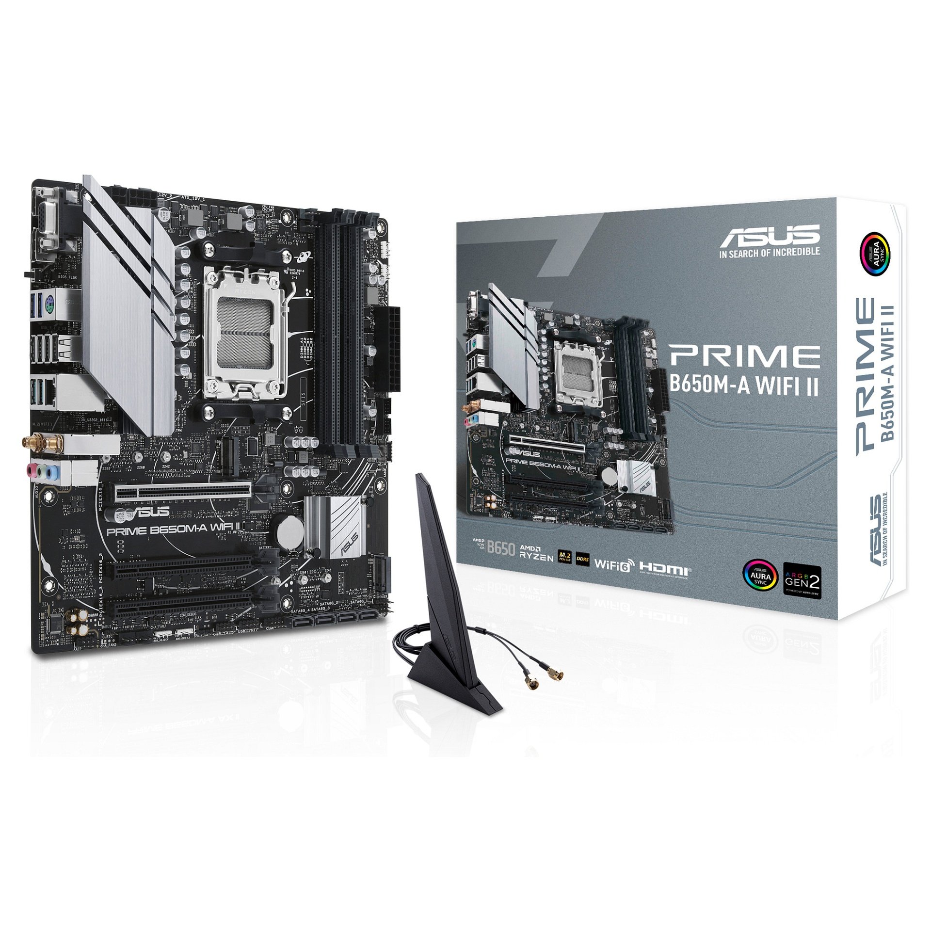 ASUS PRIME B650M-A WIFI II AM5 B650/HDMI-DP-VGA/2xM.2/µATX
