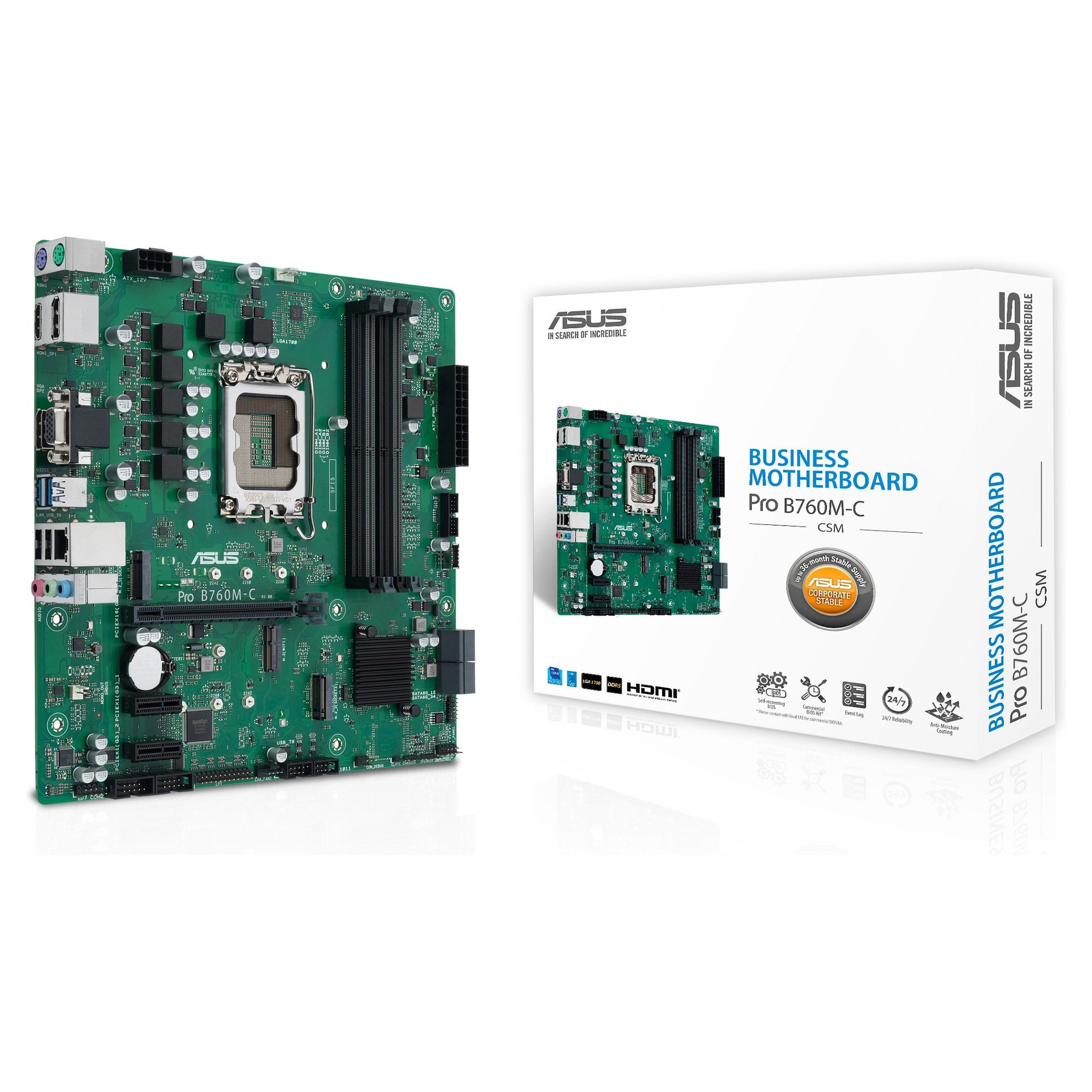 1700 ASUS PRO B760M-C-CSM