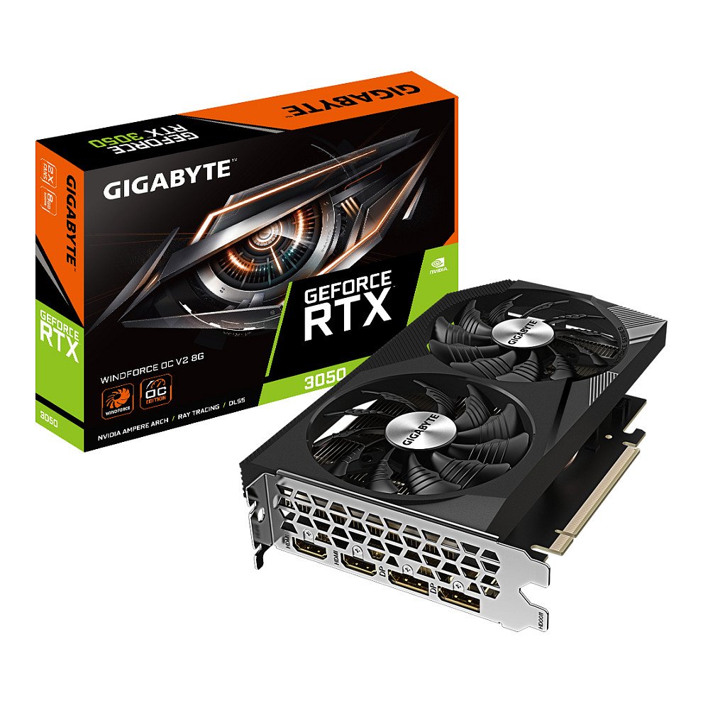 RTX 3050 8GB Gigabyte Windforce OC V2 GDDR6