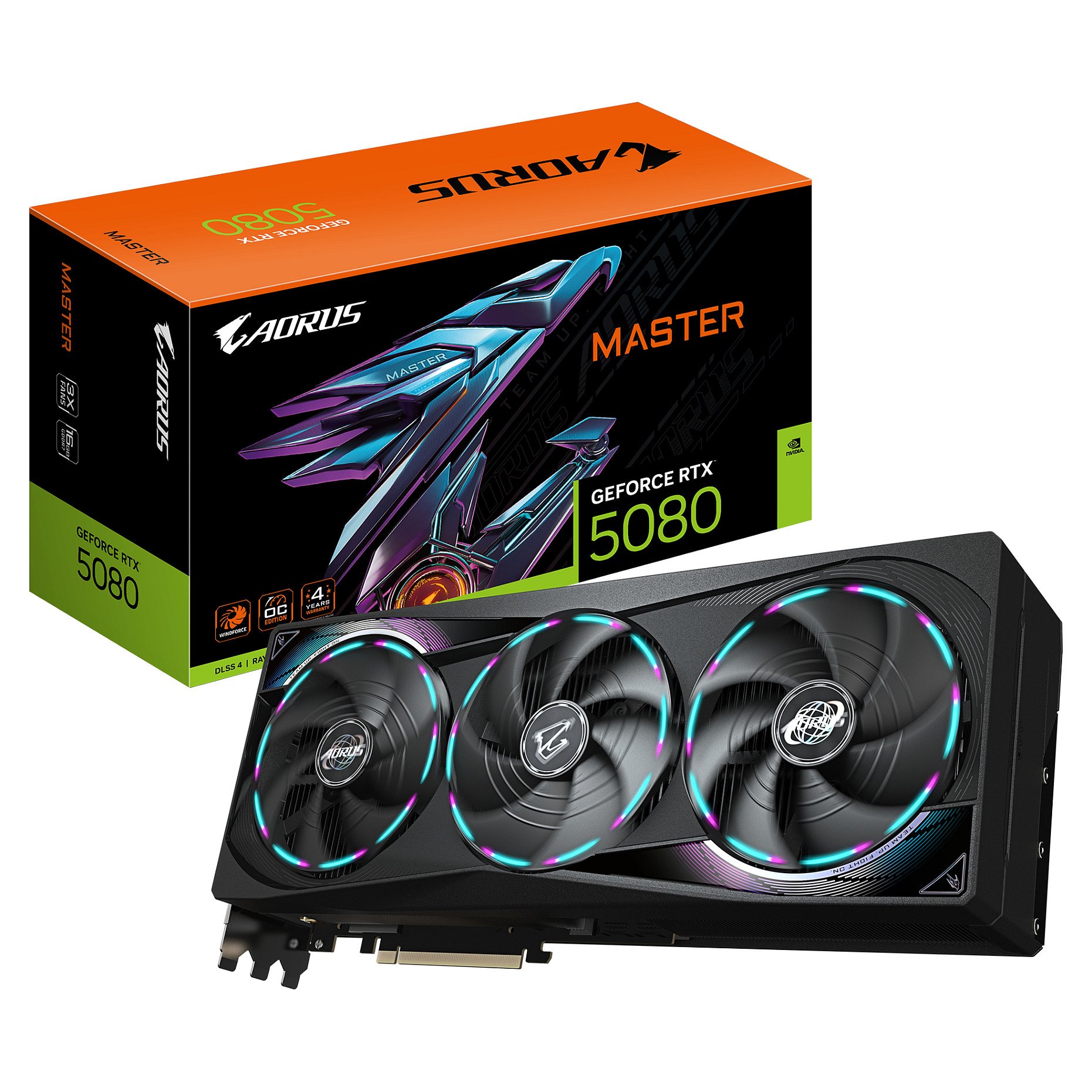 RTX 5080 16GB Gigabyte Aorus Master GDDR7 3Fan