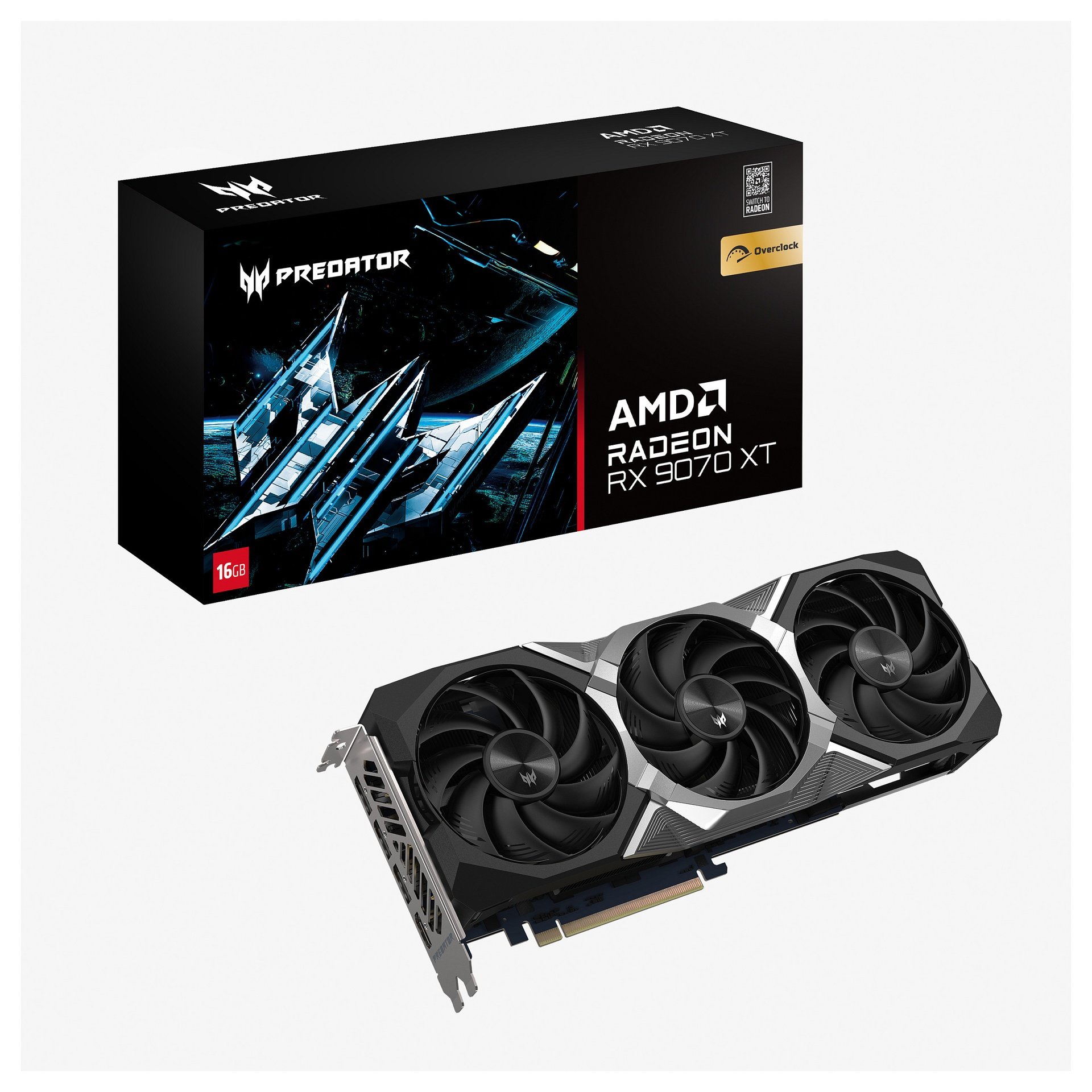 Acer RX 9070 XT Predator BiFrost Radeon OC 16GB GDDR6 - DP.Z4FWW.P01