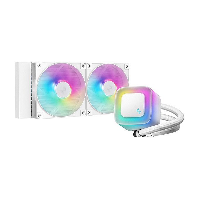 DEEPCOOL LE240 WH V2 240mm AIO Liquid CPU Cooler - White