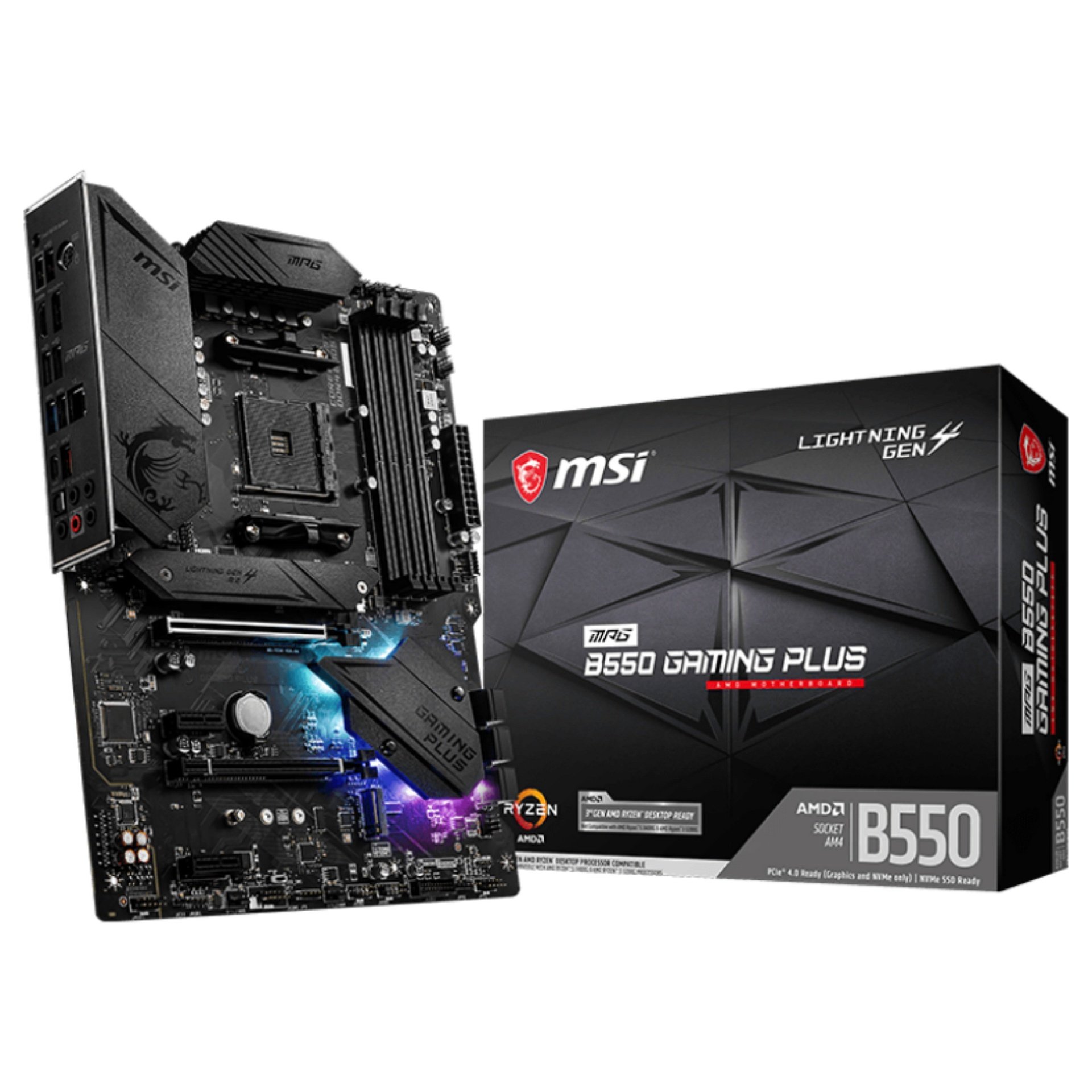 MSI Motherboard MPG B550 GAMING PLUS - ATX - Socket AM4 - AMD B550 · 7C56-003R