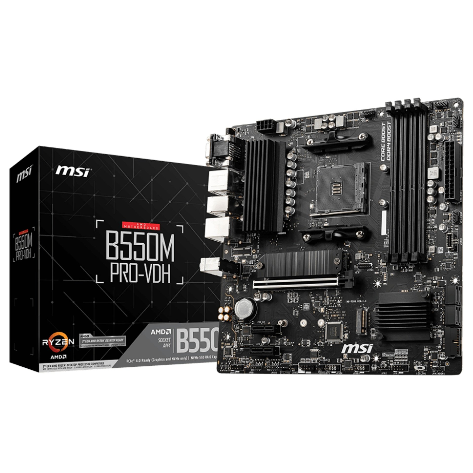 MSI B550M PRO-VDH - motherboard - micro ATX - Socket AM4 - AMD B550 · 7C95-017R