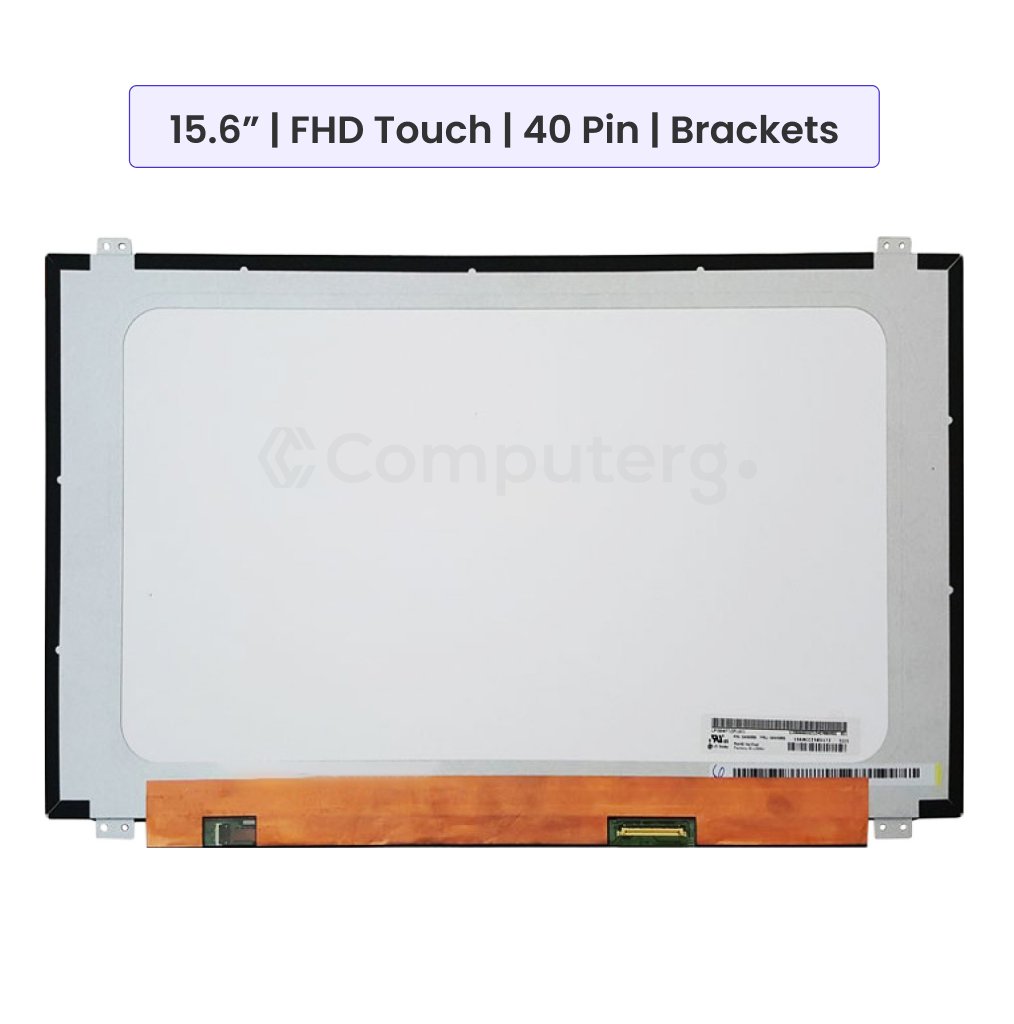 Laptop Screen Panel 15.6-Inch- FHD (1920x1080) Touch - 40 Pin - Brackets