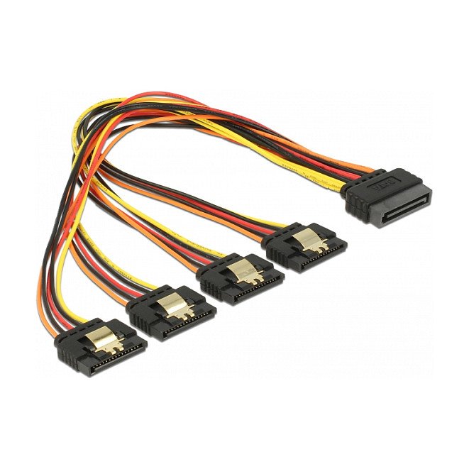 DELOCK SATA 15-Pin Power Splitter Cable 30cm