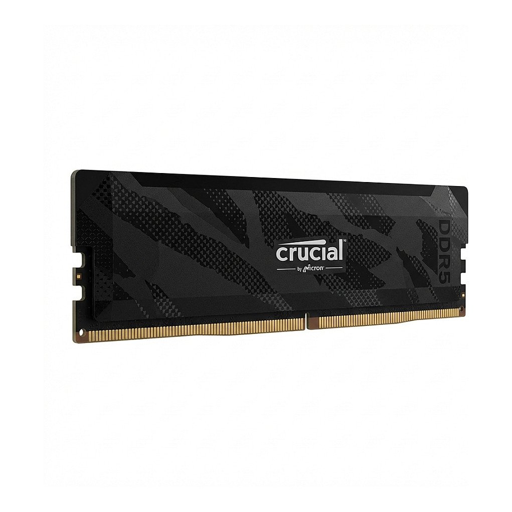 16GB Crucial Pro OC DIMM 288-PIN - 6400 MT/s / PC5-51200 - CL32 - 1.35 V - Unbuffered - Matte Stealth Black