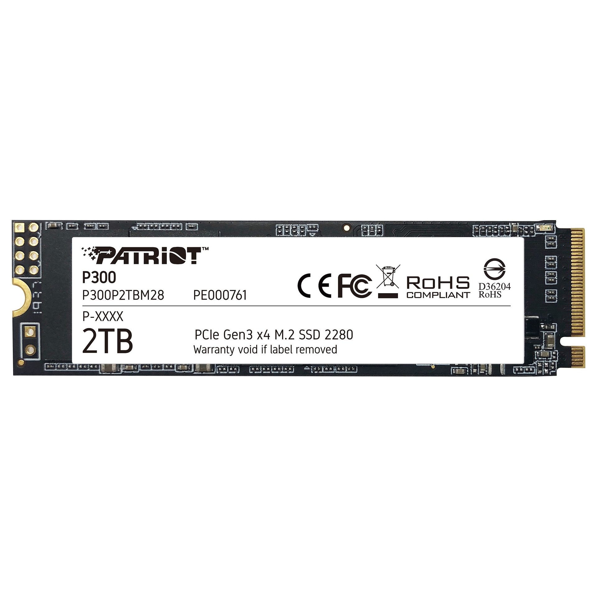 Patriot P300 3.0 2100 1650 PE761 2TB M.2 - P300P2TBM28