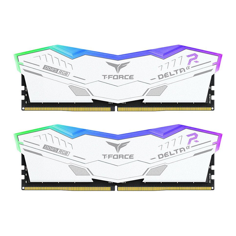 32GB RAM TeamGroup T-Force Delta DIMM 32GB Dual-Kit DDR5-6000 CL30 - RGB White
