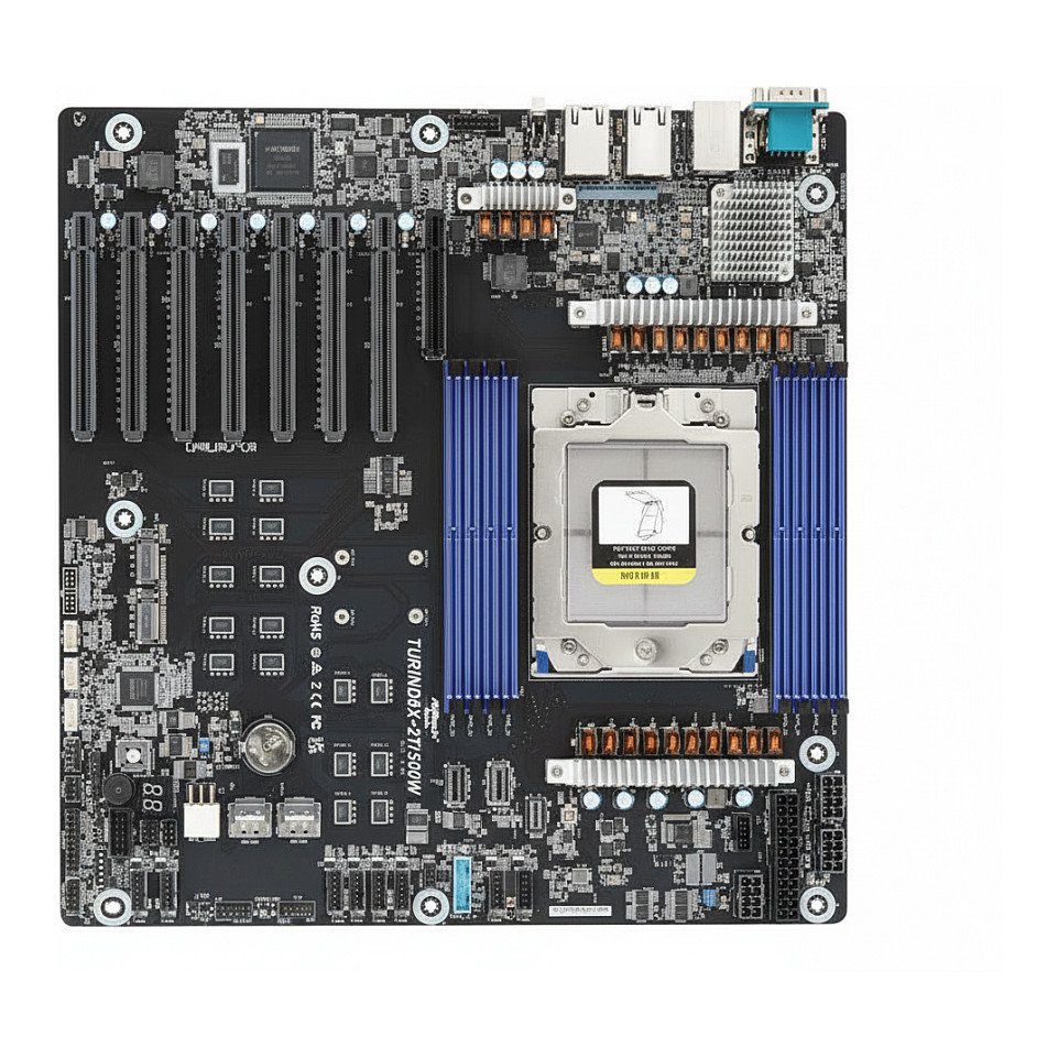 ASRock Mainboard TurinD8X-2T/500W EEB Single Sockel SP5 Single