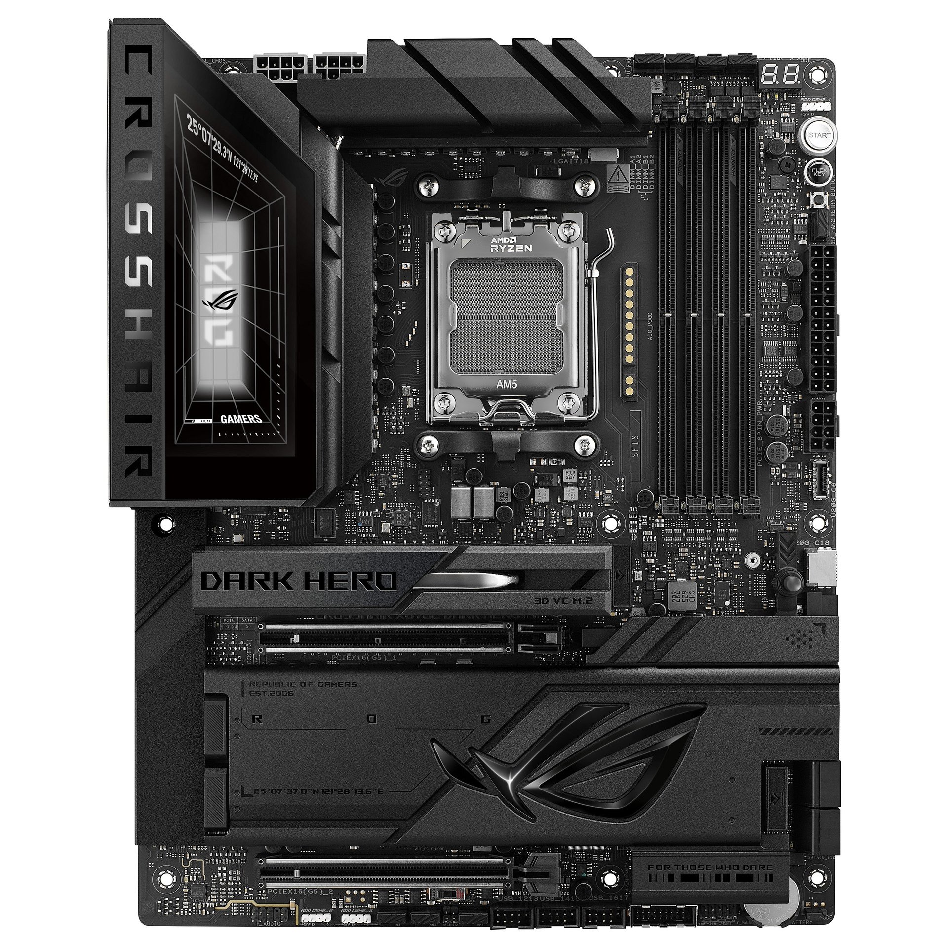 ROG CROSSHAIR X870E DARK HERO WIFI7 ATX Mainboard AM5 HDMI/USB4