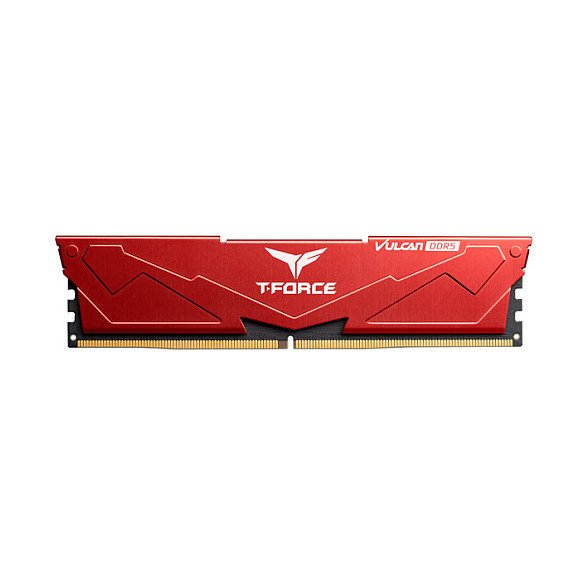 32GB Team Group T-Force Vulcan DDR5 Desktop Memory Red , 6.400 MHz