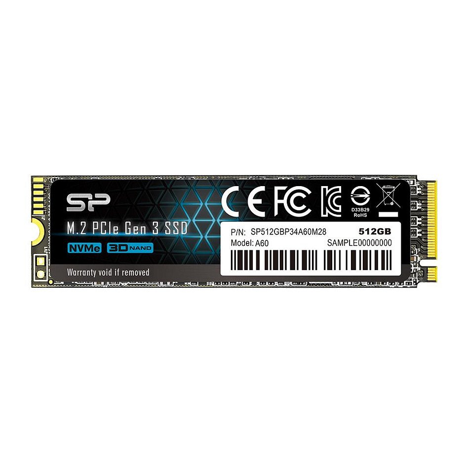 Silicon Power P34A60 - 3.0 512GB M.2 NVMe - SP512GBP34A60M28