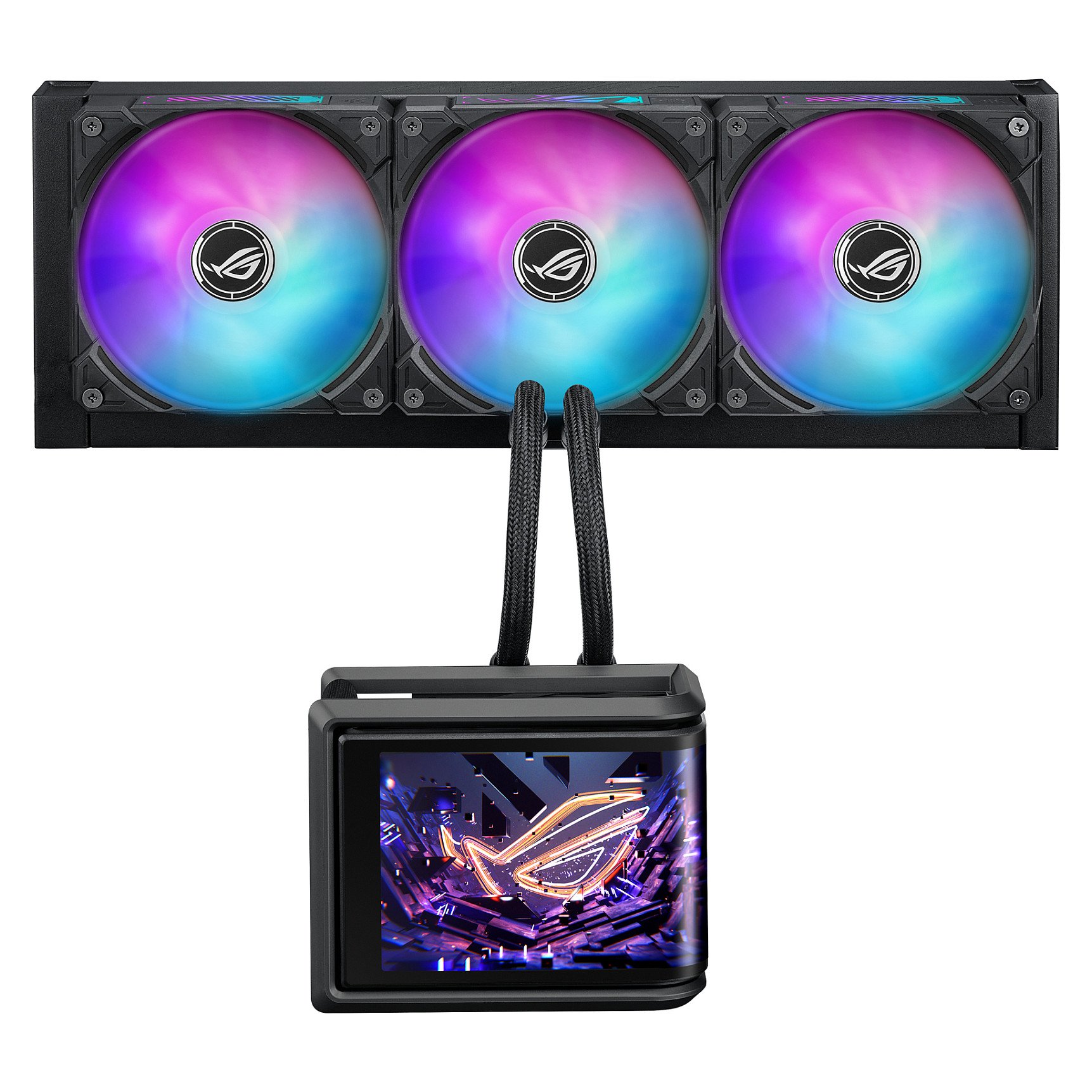 K ASUS ROG RYUO IV SLC 360 ARGB All-in-One Liquid Cooler for AMD and Intel CPUs Black