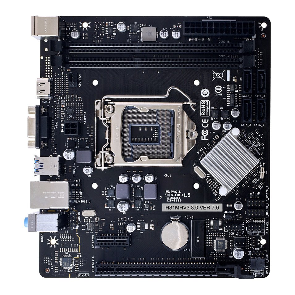 Biostar H81MHV3 V3.0 mATX - H81MHV3 V3.0