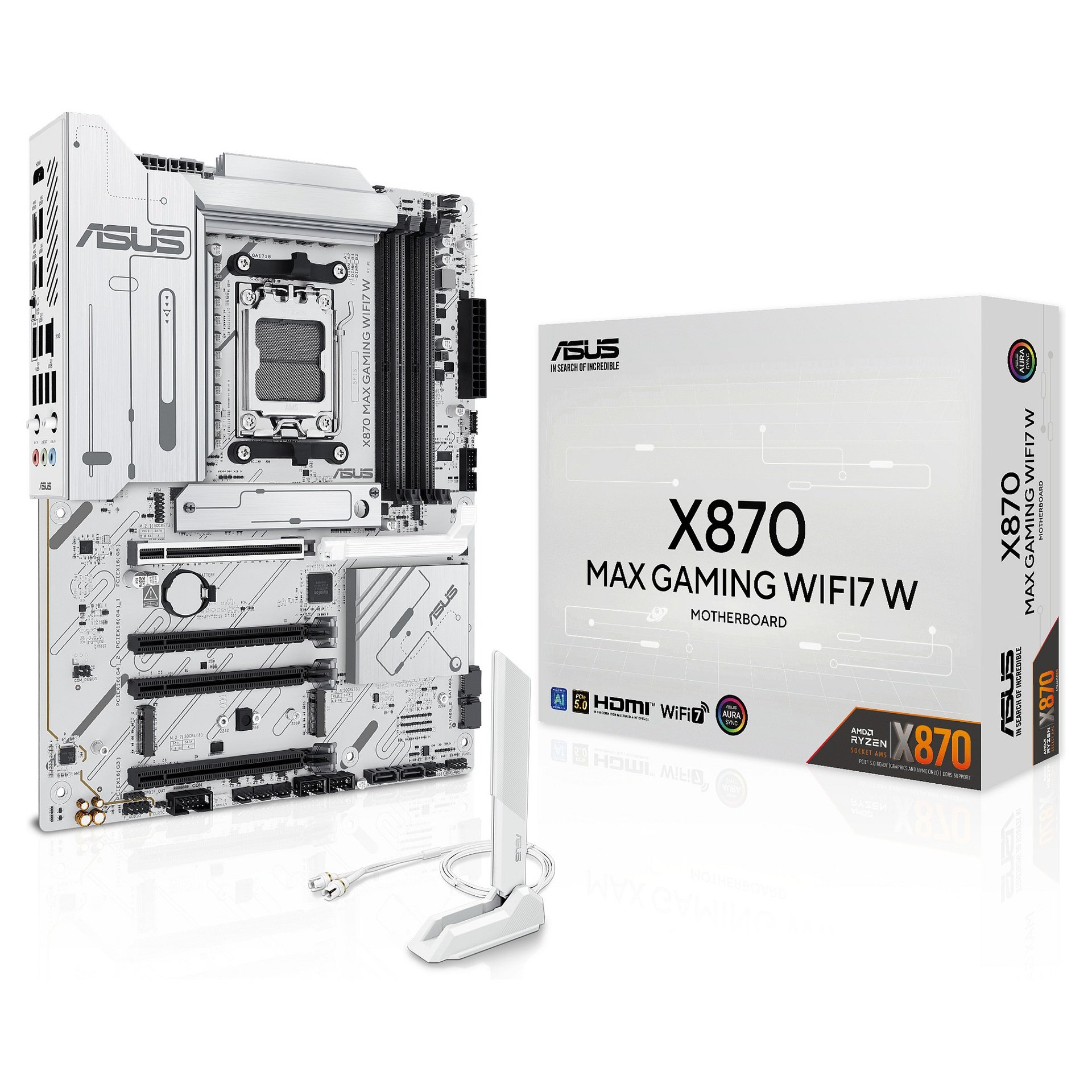 MB ASUS X870 MAX GAMING WIFI7 W (AMD.AM5.DDR5.ATX)