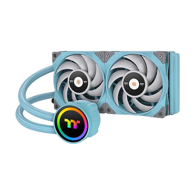 THERMALTAKE TOUGHLIQUID 240 ARGB Sync AIO Liquid Cooler — Turquoise