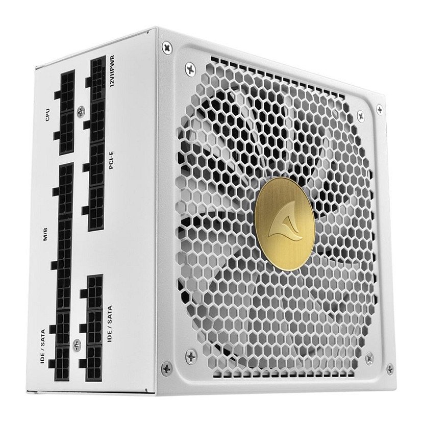 SHARKOON REBEL P30 (wei, 1x 12VHPWR, 4x PCIe, Kabel-Management, 1000 Watt) 1000W 80+ Gold