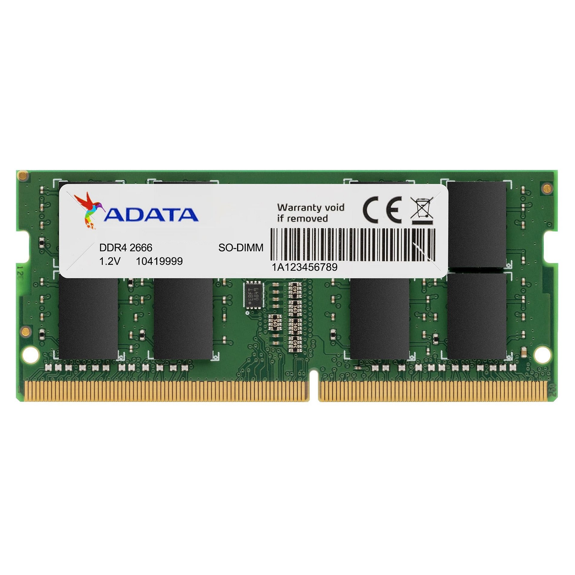 ADATA 16GB (1x16GB) DDR4-2666 SO-DIMM - AD4S266616G19-SGN