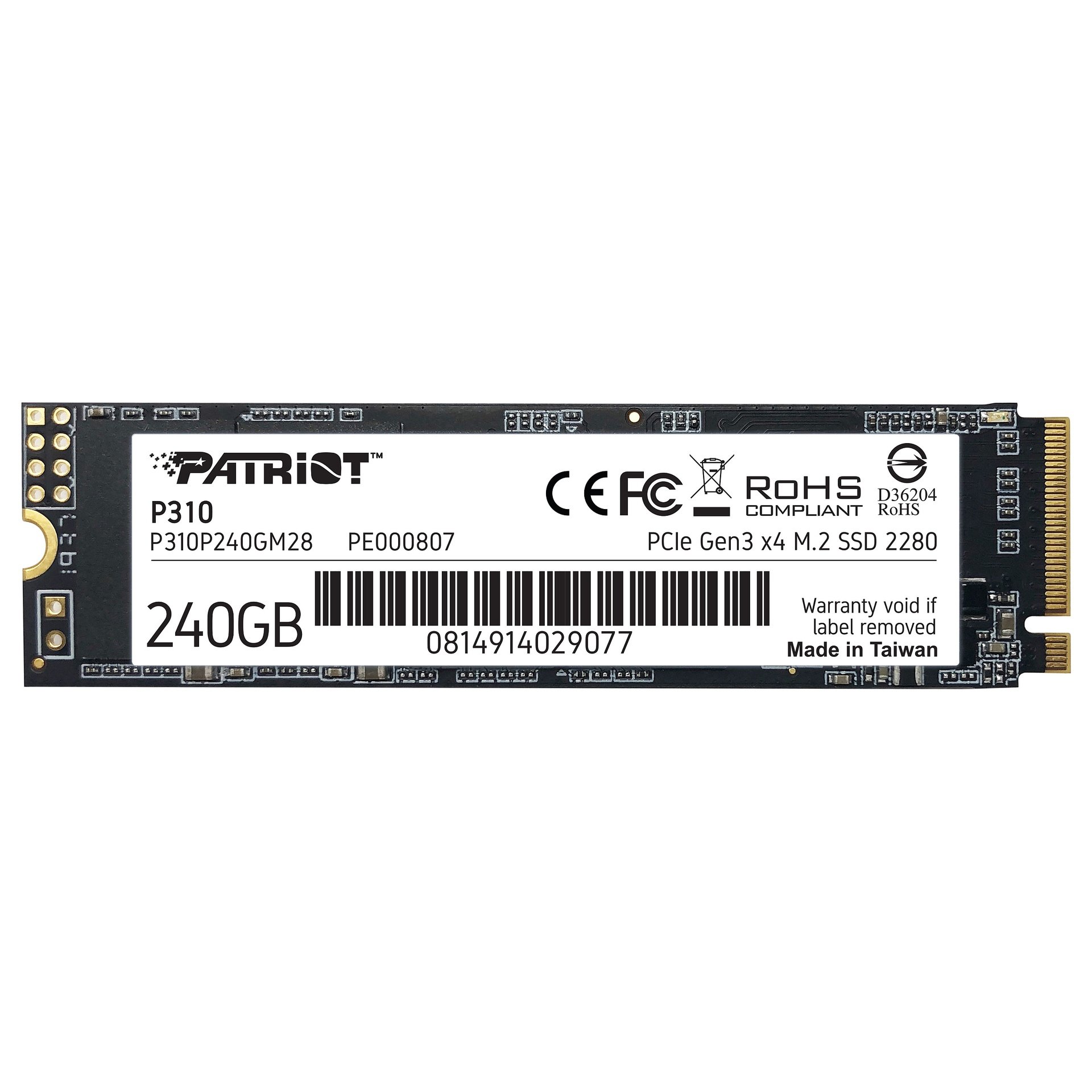 Patriot P310 240GB M.2 NVMe - P310P240GM28