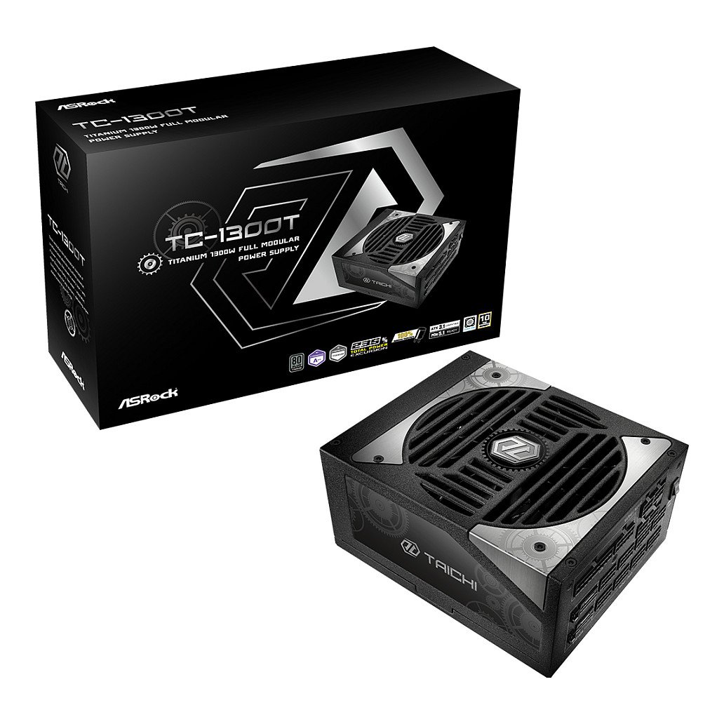 ASRock Taichi Series TC-1300T + Titanium black retail 1300W 80+ Titanium