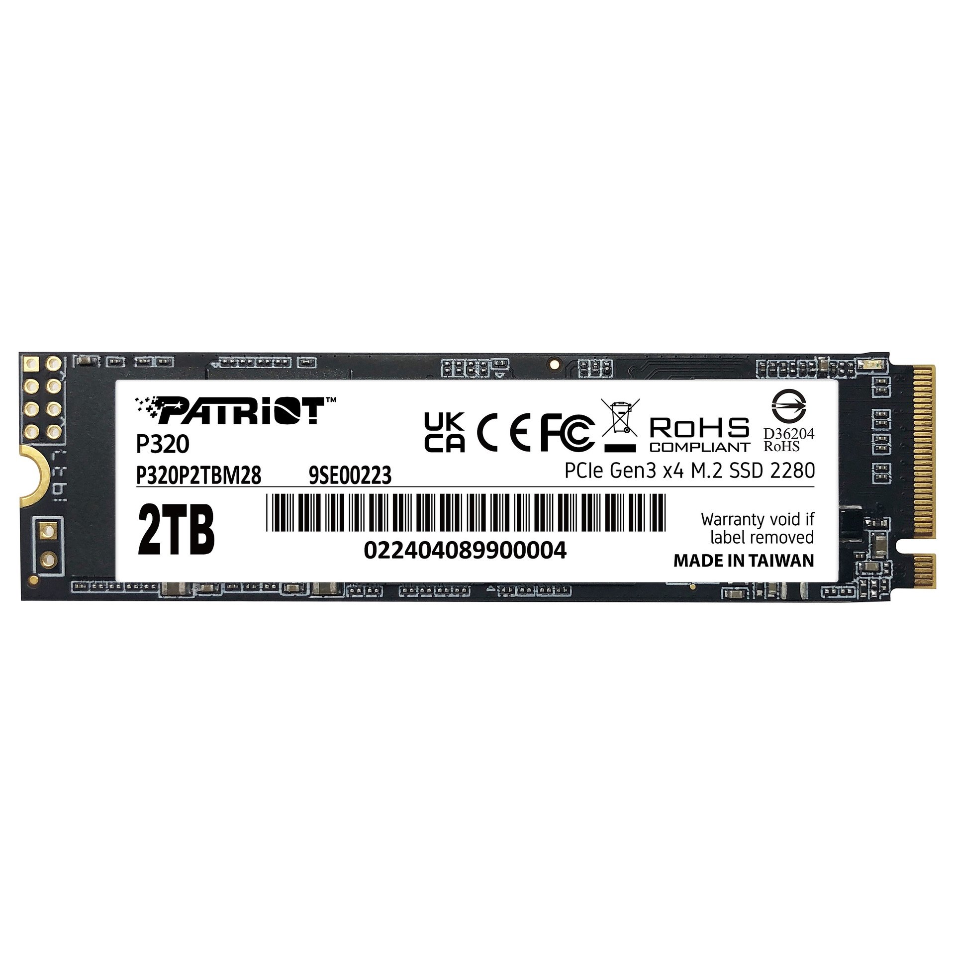 Patriot P320 3.0 3000 2200 PE999 2TB M.2 NVMe - P320P2TBM28