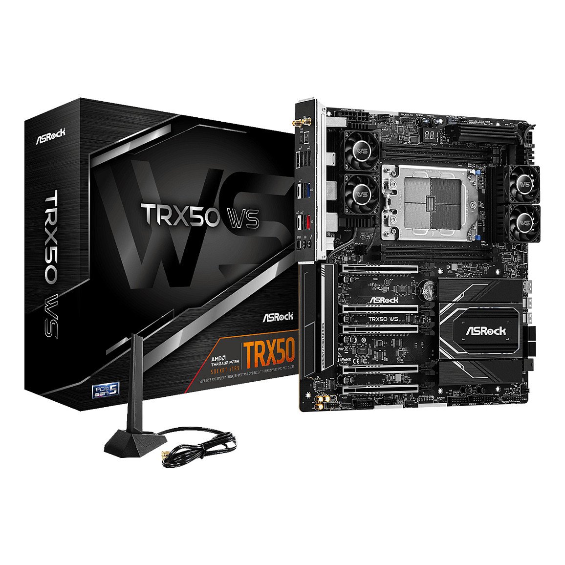 Asrock Mainboard TRX50 WS E-ATX Sockel sTR5 Retail