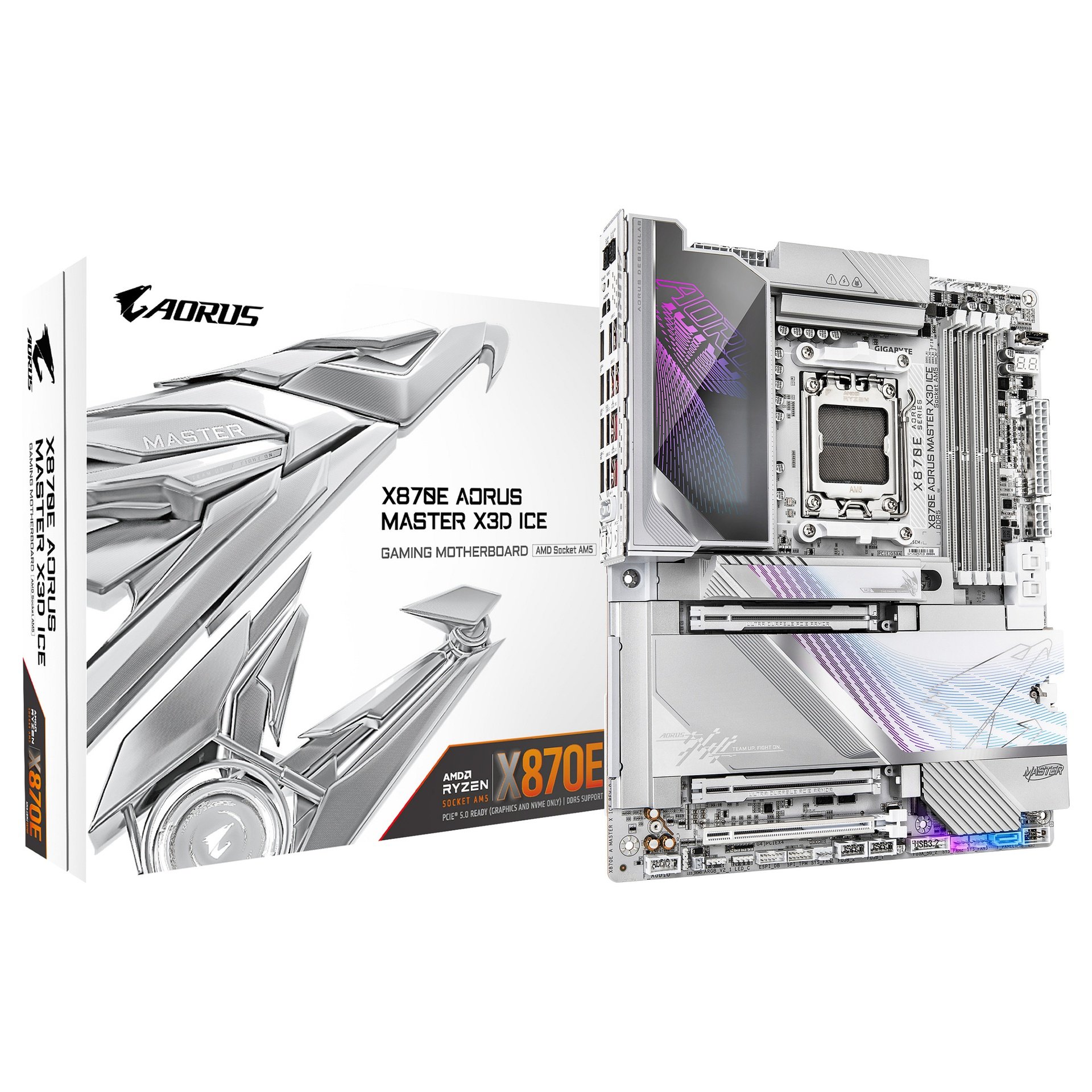 Gigabyte X870E AORUS MASTER X ICE (X870,AM5,ATX,DDR5)