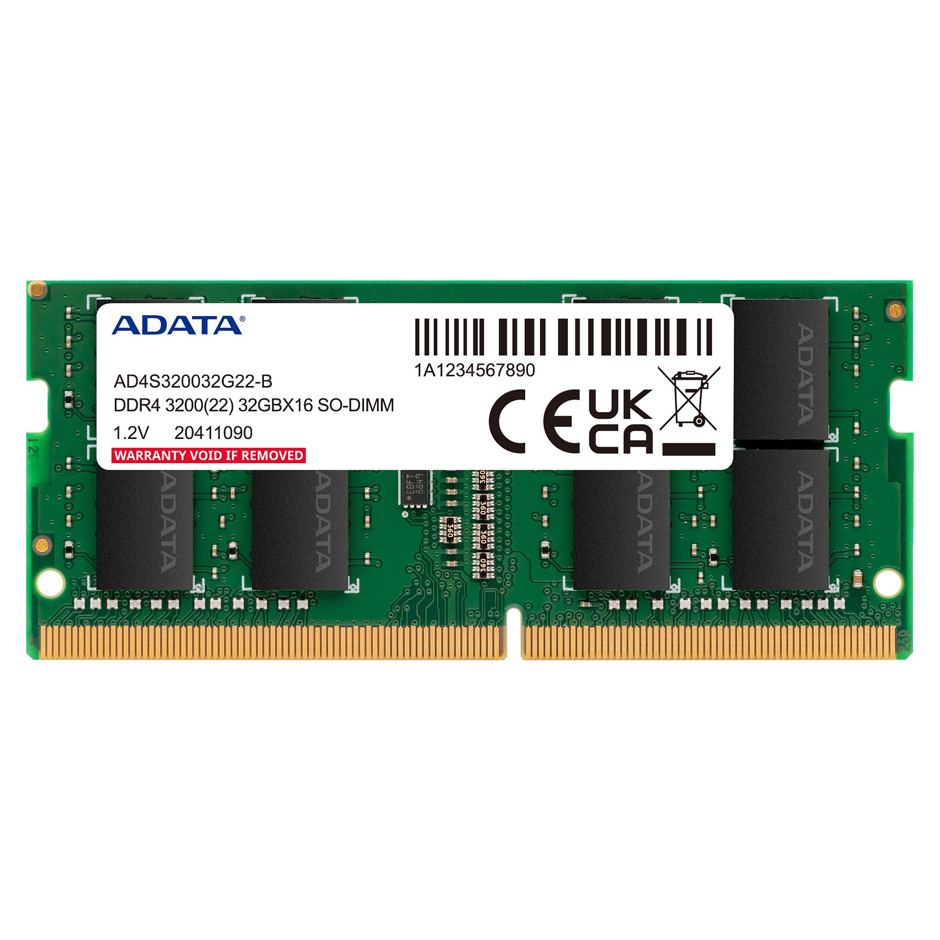 16GB ADATA SO-DIMM 3200 (2x 8 GB) Dual-Kit · AD4S32008G22-DTGN