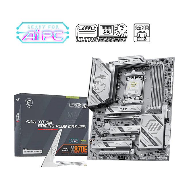 MSI MAG Gaming Plus Max X870E AM5 ATX - 7E70-016R