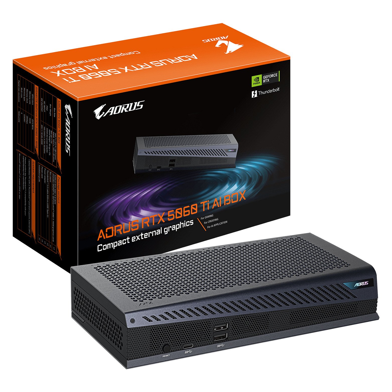 Gigabyte AORUS RTX 5060 Ti AI BOX - GV-N506TIXEB-16GD