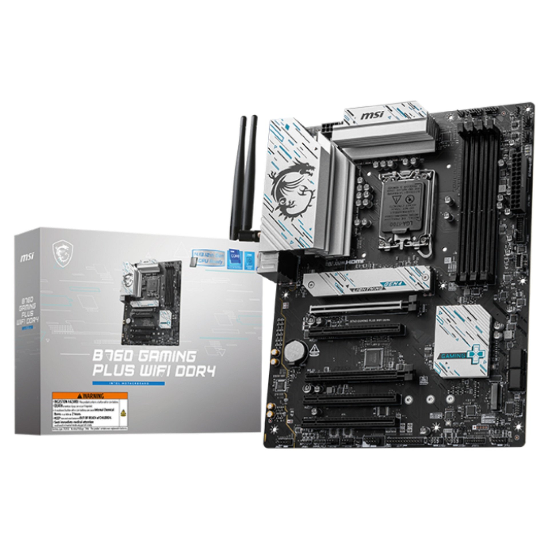 MSI B760 GAMING PLUS WIFI DDR4 - motherboard - ATX - LGA1700 Socket - B760 · 7D98-043R