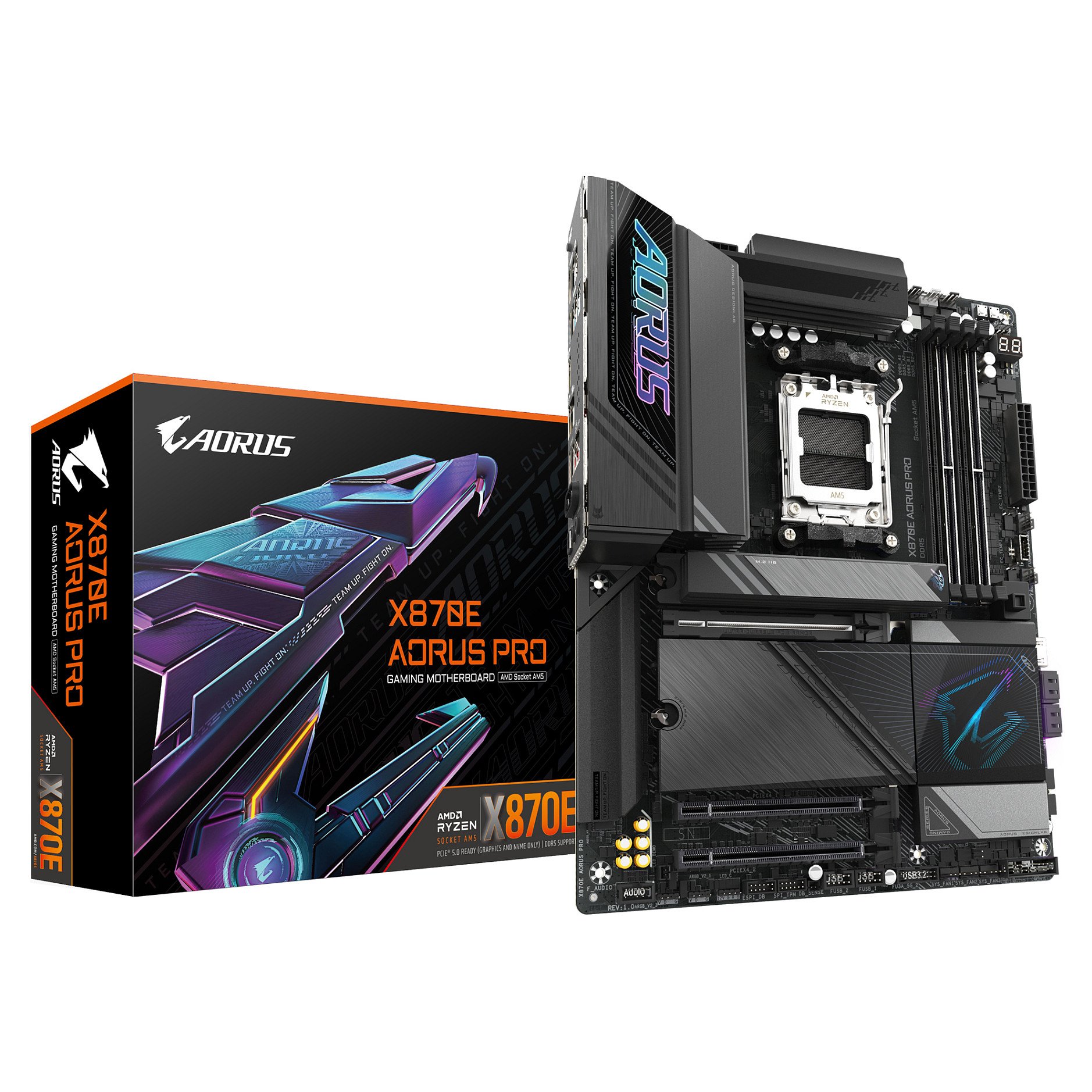 GIGABYTE Motherboard AORUS X870E PRO - ATX - Socket AM5 - AMD X870E - X870E AORUS PRO