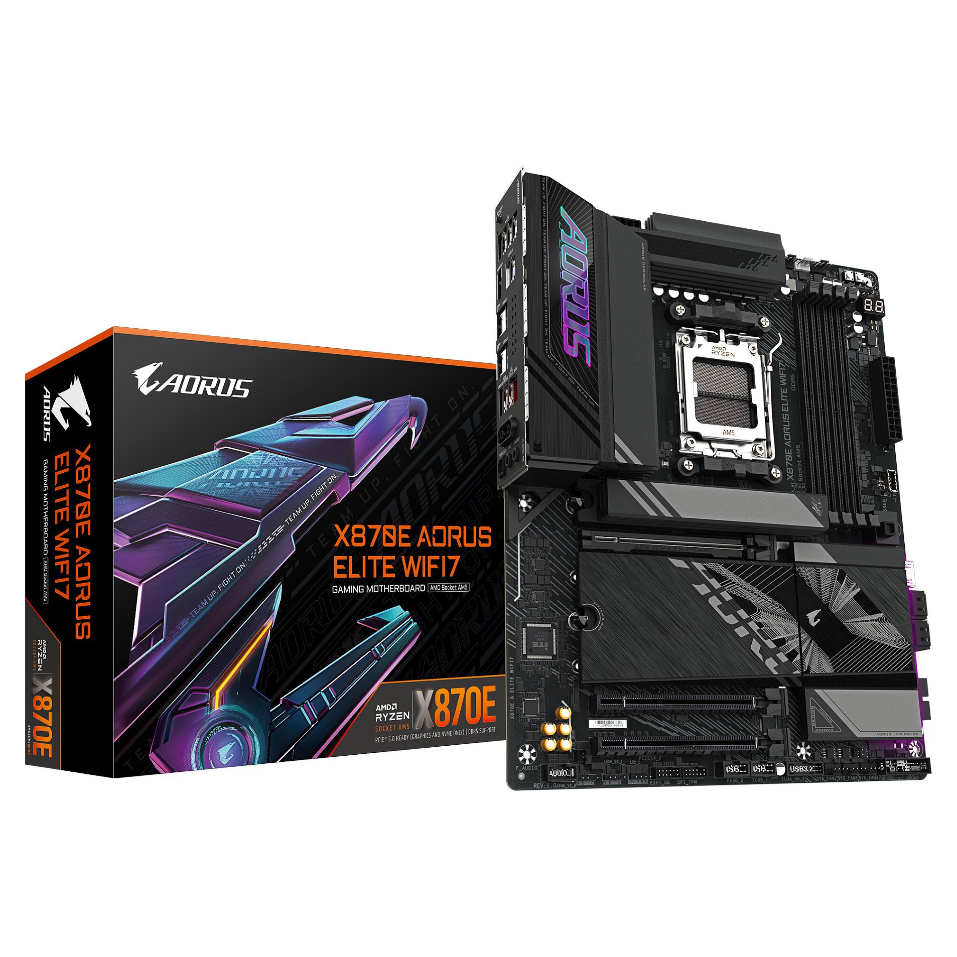 AORUS X870E ELITE WIFI7 - motherboard - ATX - Socket AM5 - AMD X870E - X870E A ELITE WIFI7