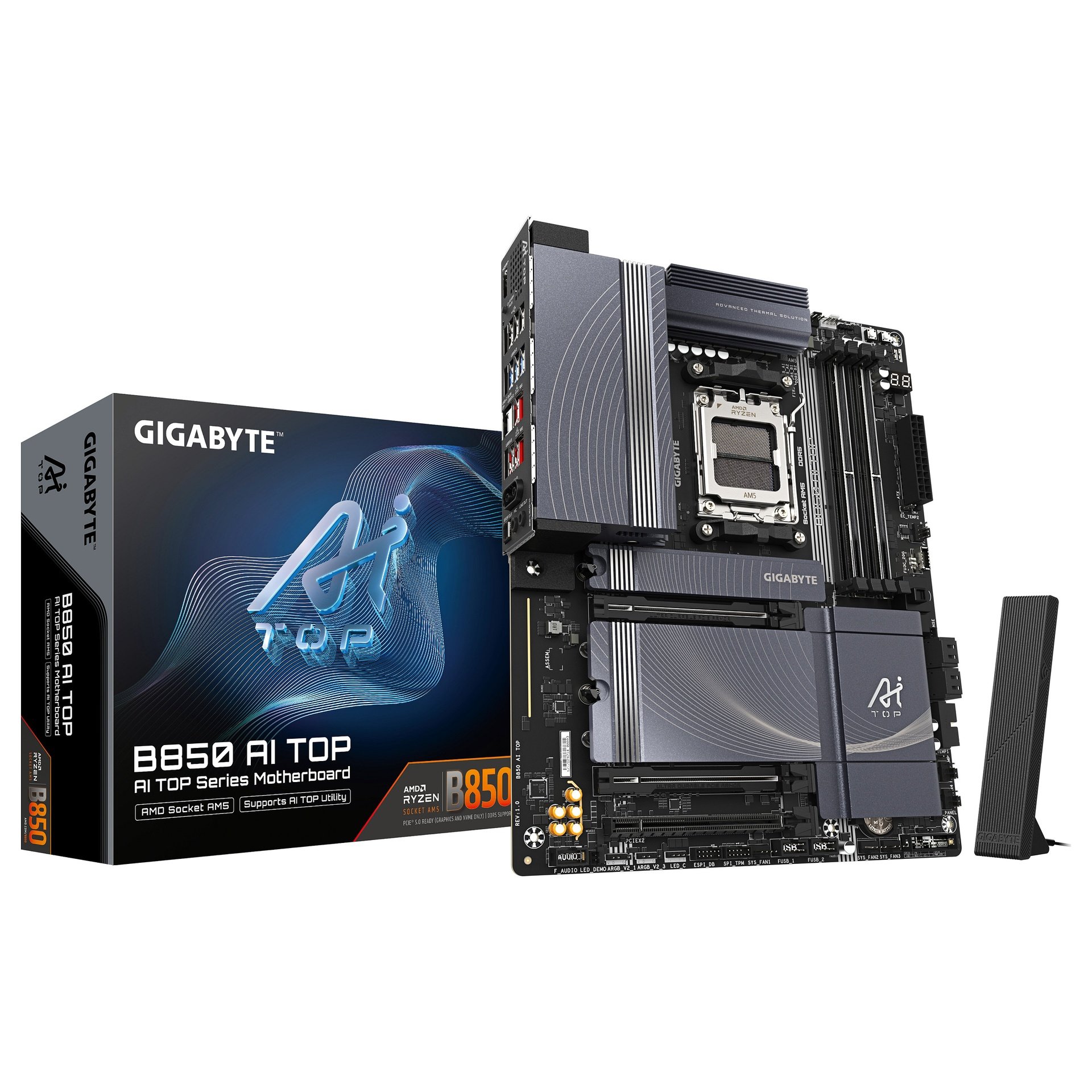 GIGABYTE B850 AI TOP - motherboard - ATX - Socket AM5 - AMD B850 - B850 AI TOP
