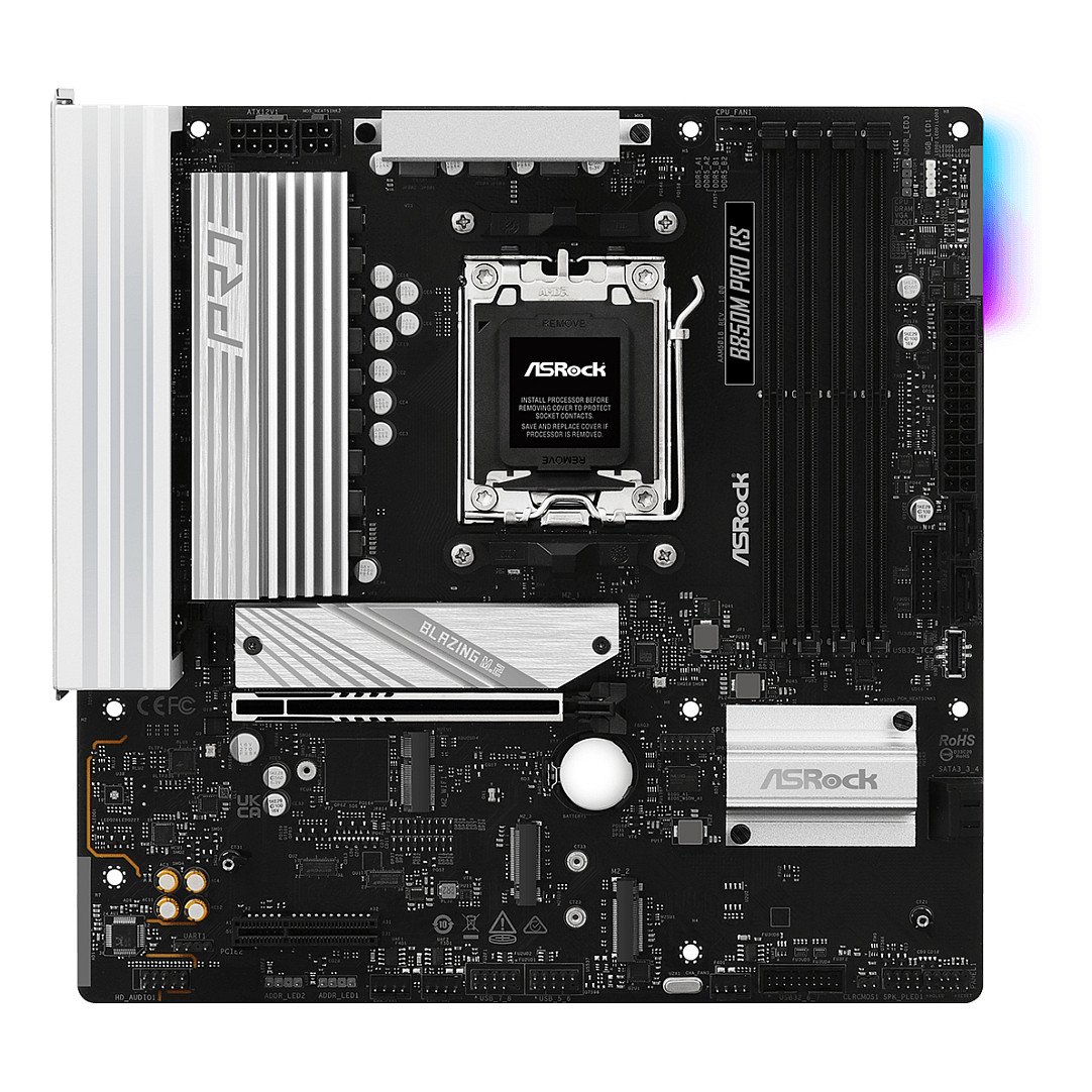 ASROCK B850M PRO RS - motherboard - micro ATX - Socket AM5 - AMD B850 · 90-MXBR60-A0UAYZ