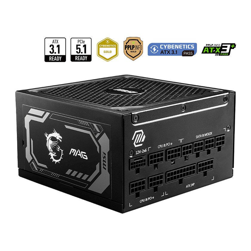 MSI MAG A1250GL PCIE5 - power supply - 1250 Watt · 306-7ZP9A11-CE0
