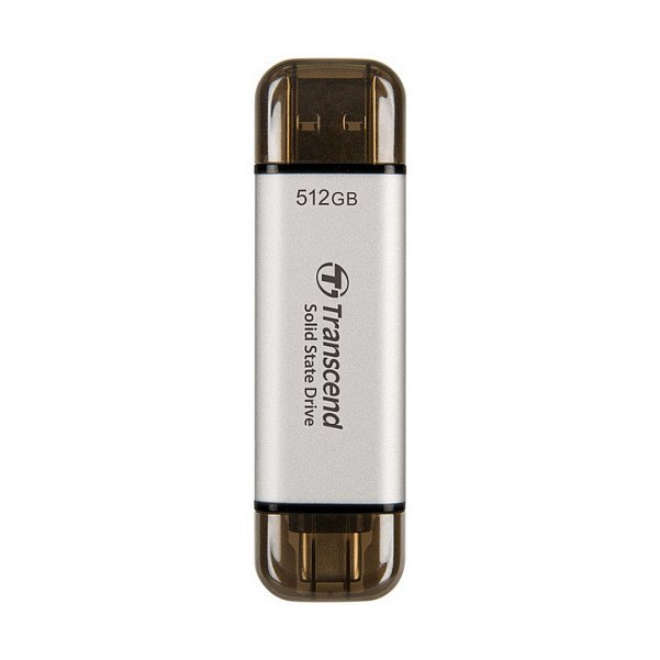 Transcend ESD310S External USB 10Gbps Type C A Silver 512GB - TS512GESD310S