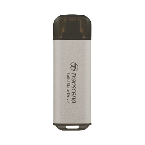 Transcend ESD300S External USB 10Gbps Type C Silver 512GB - TS512GESD300S