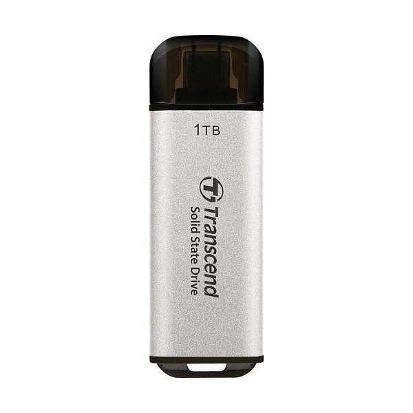 Transcend ESD300S External USB 10Gbps Type C Silver 1TB - TS1TESD300S
