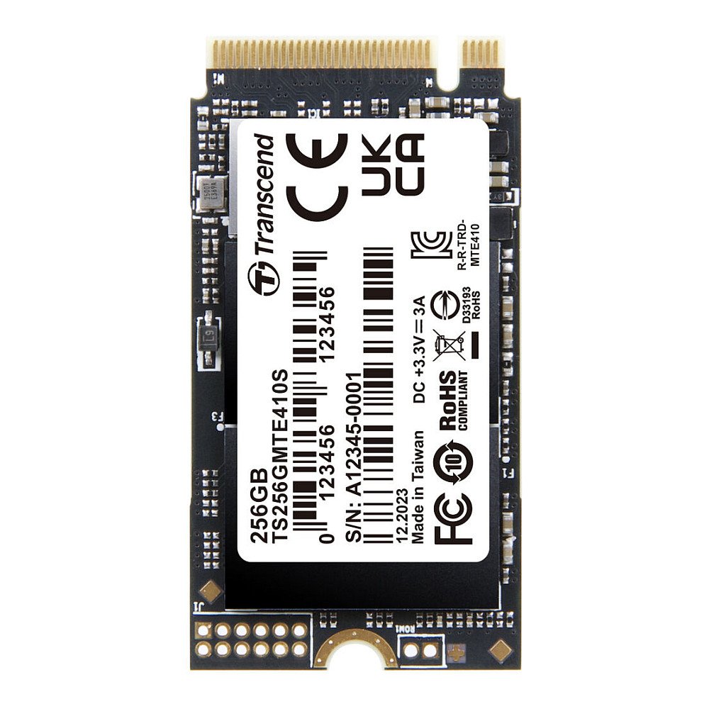 Transcend 3D 256GB M.2 NVMe - TS256GMTE410S