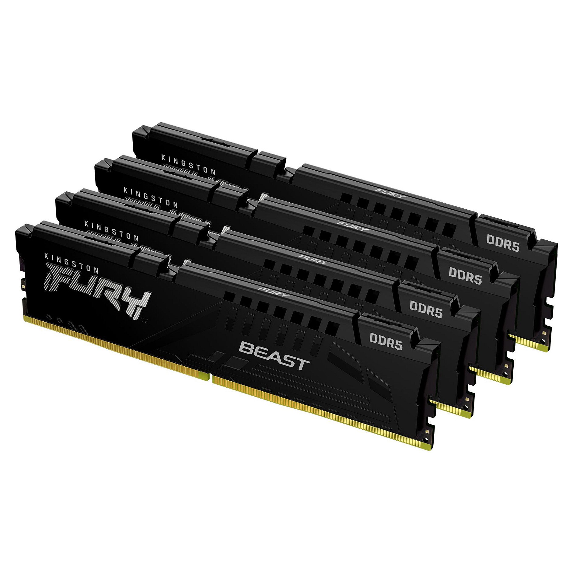 KINGSTON FURY Beast 64GB 5200MT/s DDR5 CL40 DIMM Kit of 4 Black XMP