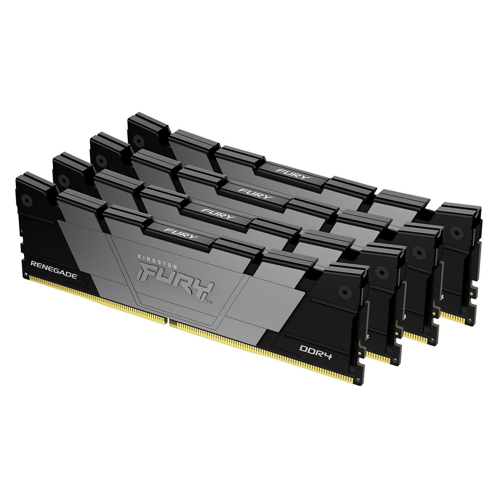KINGSTON 64GB 3600MT/s DDR4 CL16 DIMM Kit of 4 1Gx8 FURY Renegade Black