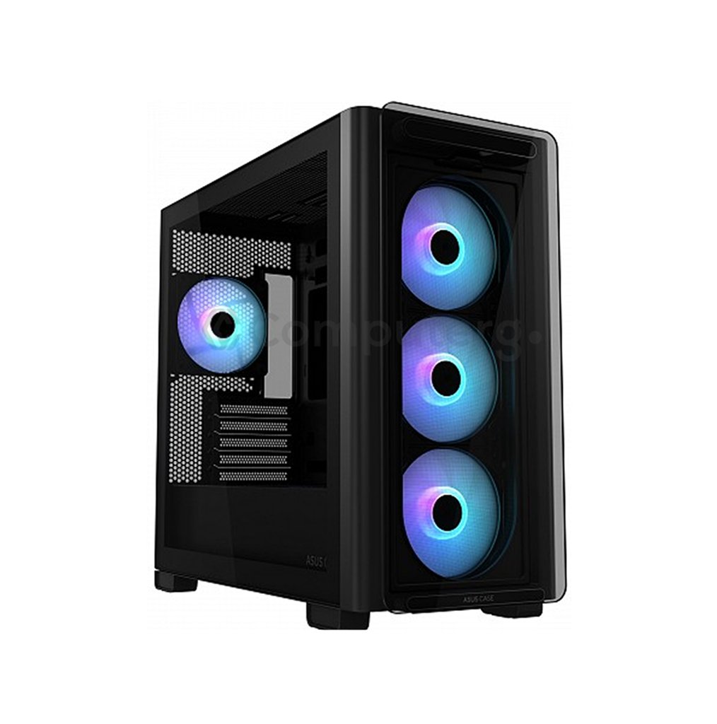 ASUS PC Case mATX Tempered Glass 4xARGB Fans A23 PLUS Black