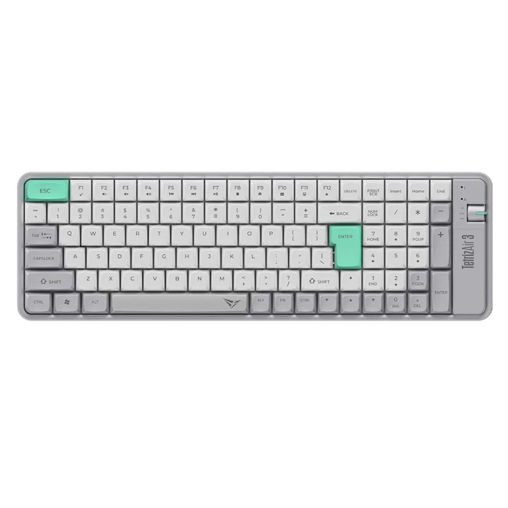 Alcatroz Tetriz Air 3 Wireless Mechanical Gaming Keyboard - Clicky Switches - Winter White