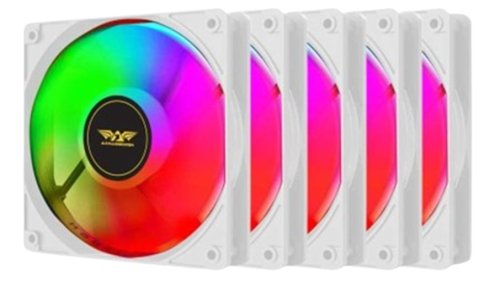 Armaggeddon Gaming Cooling Fan Set 5pcs CHROMA KIT 3000 White