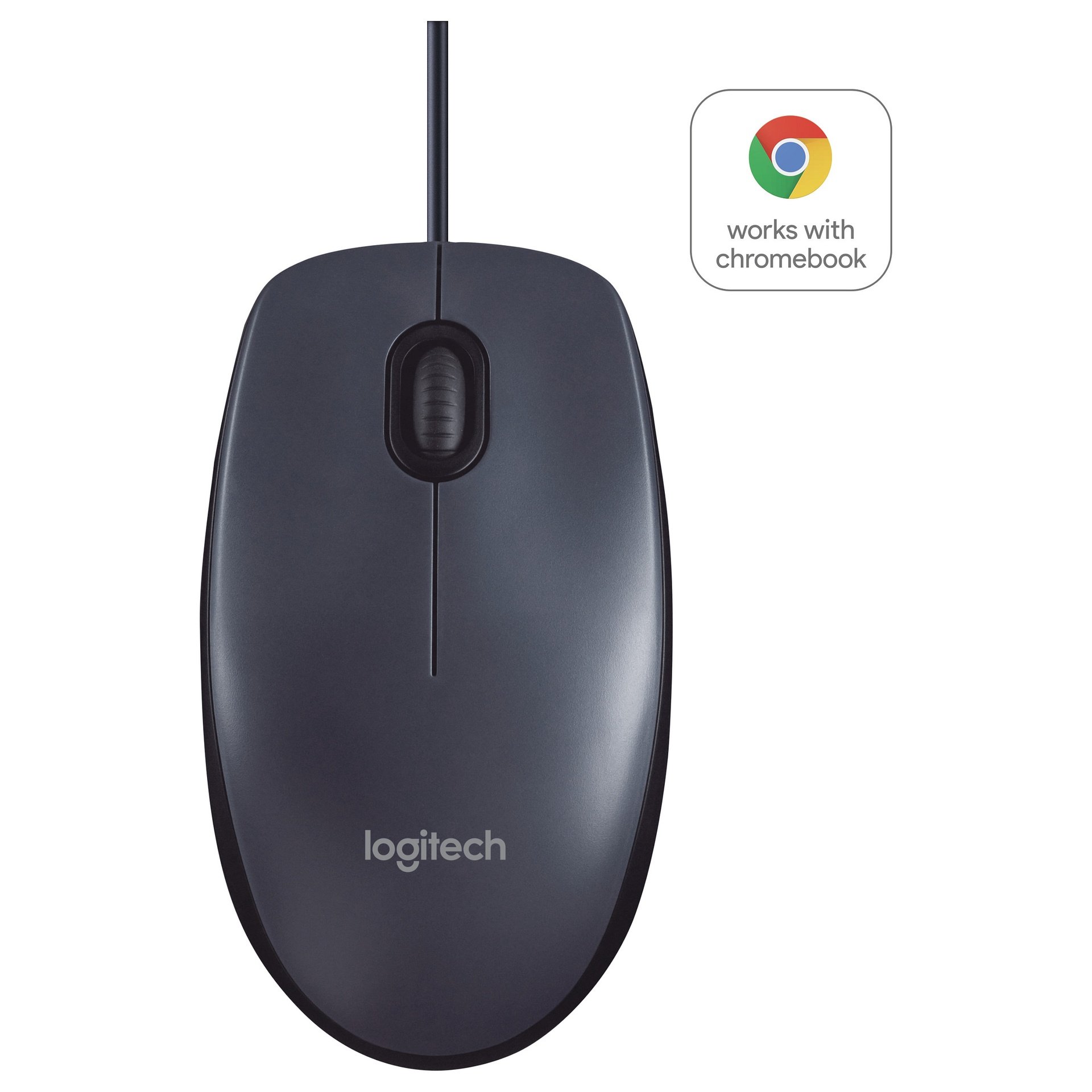 LOGITECH Mouse B100 - Black - 910-003357