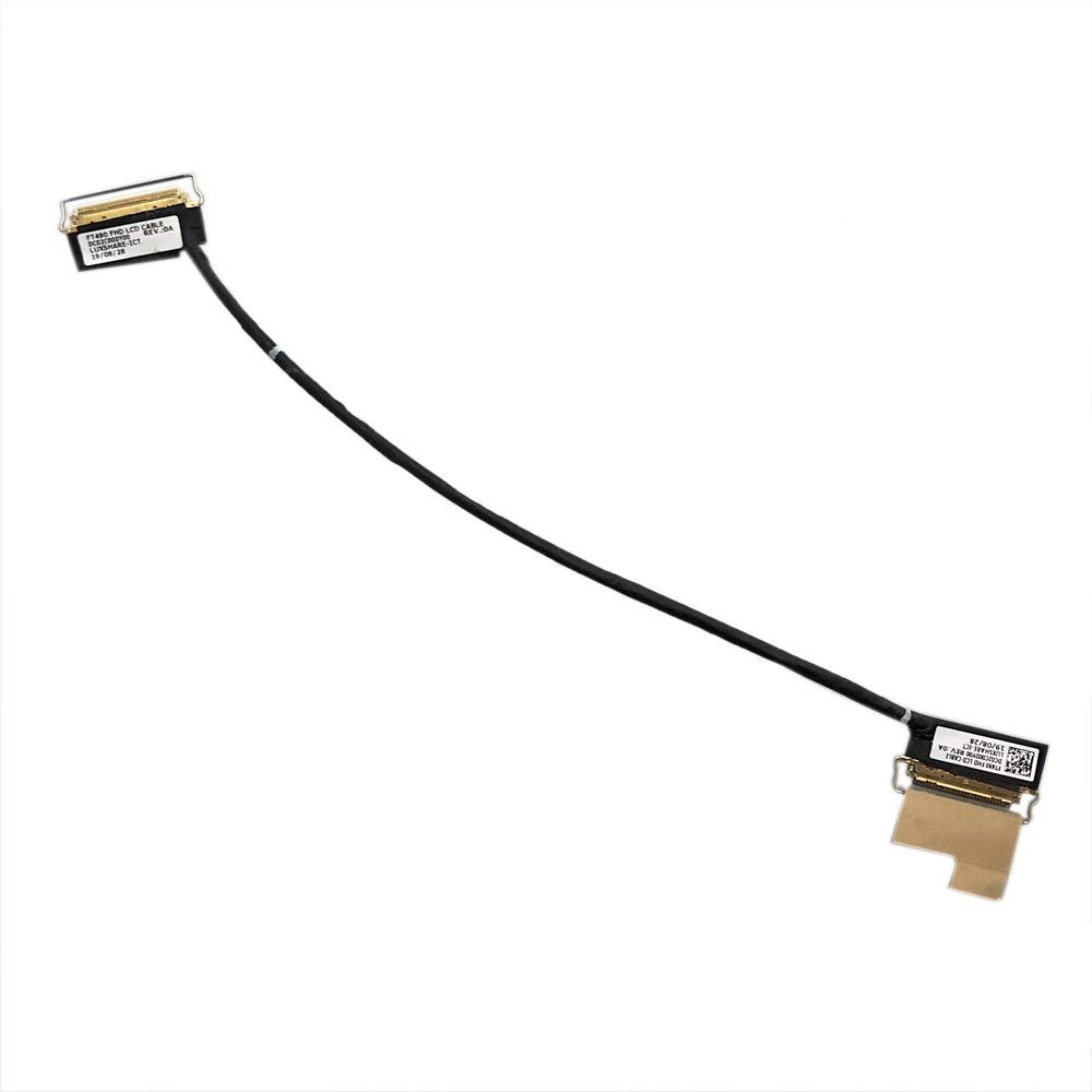 LCD eDP Screen Cable with Camera and Microphone Wire For Lenovo ThinkPad T490 / T495 / P43s / T14 Gen 1 / P14s Gen 1 - 02HK974 - FHD Non-Touch 30-Pin - Pre-Owned Grade A - 1-Year Warranty