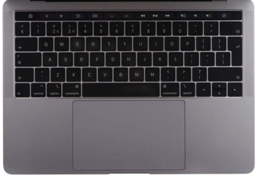 Top Case Palmrest with Keyboard For Apple MacBook Pro 13" A2251 (2020 4-Thunderbolt Intel) - Space Gray - UK Layout - Pre-Owned Grade A - 1-Year Warranty